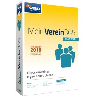 Buhl Wiso Mein Verein 365 Teamwork Edition 3 PCs Vollversion MiniBox 1 Jahr Jahresversion 2018