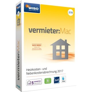 Buhl Wiso Vermieter: MAC 2018 1 Benutzer | 1 Mac Vollversion MiniBox (für Abrechnungsjahr 2017)