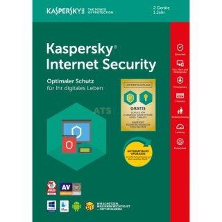 Kaspersky Kaspersky Internet Security + Passwort Manager 2 Geräte + 2 Android Vollversion ESD 1 Jahr Limited Edition ( Download )