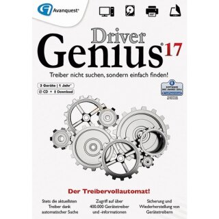 Driver Soft Driver Genius 17 3 PCs Vollversion ESD 1 Jahr ( Download )