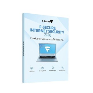 F-Secure Internet Security 1 PC Update GreenIT 1 Jahr für aktuelle Version 2018